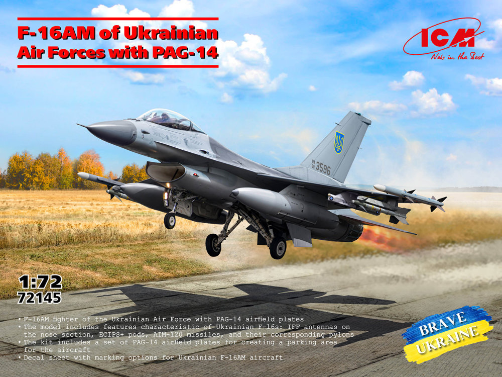 1/72 F-16AM of Ukrainian Air Forces with PAG-14