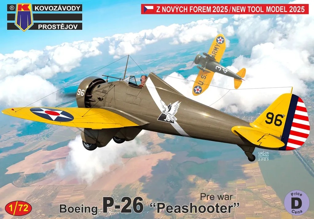 1/72 P-26 Peashooter Pre-war (3x camo)