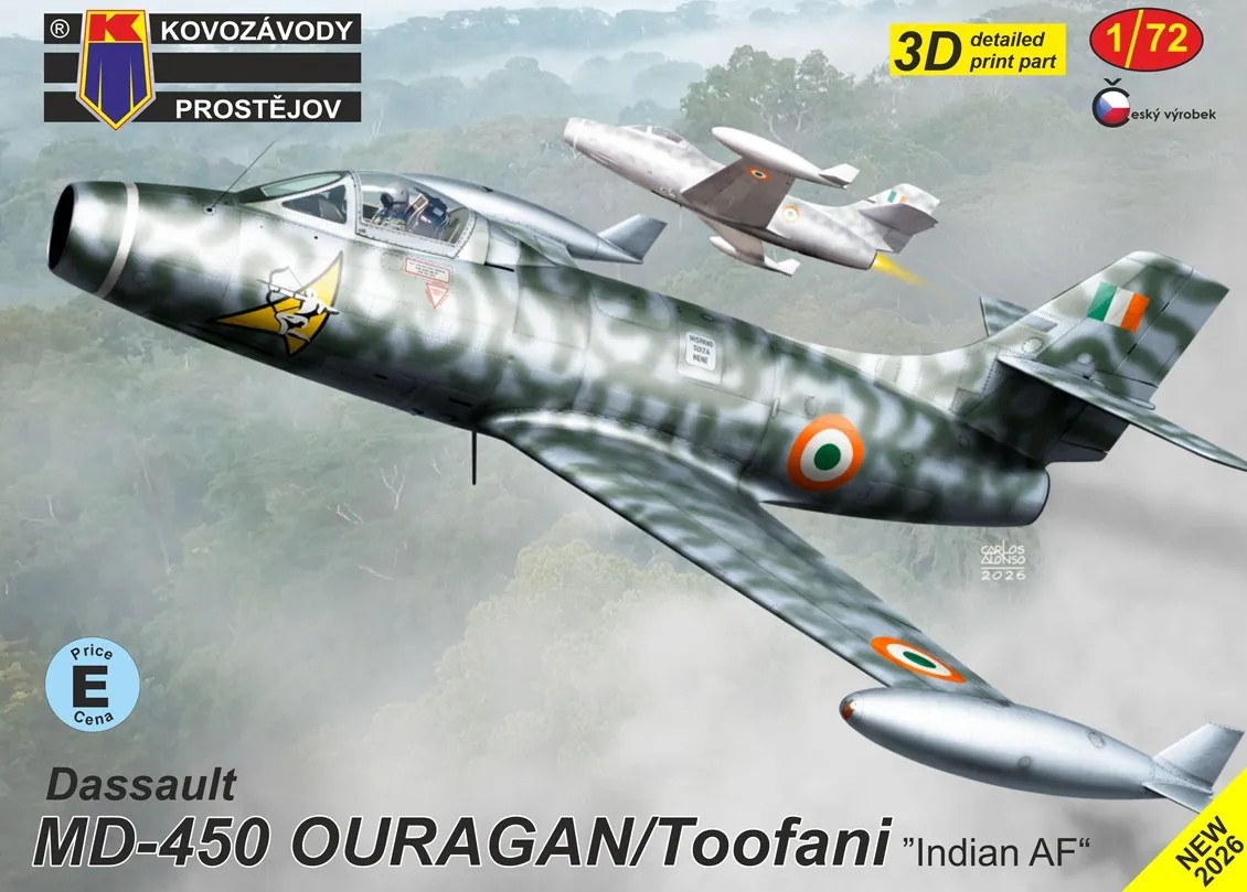 1/72 MD-450 Ouragan/Toofani Indian AF (3x camo)