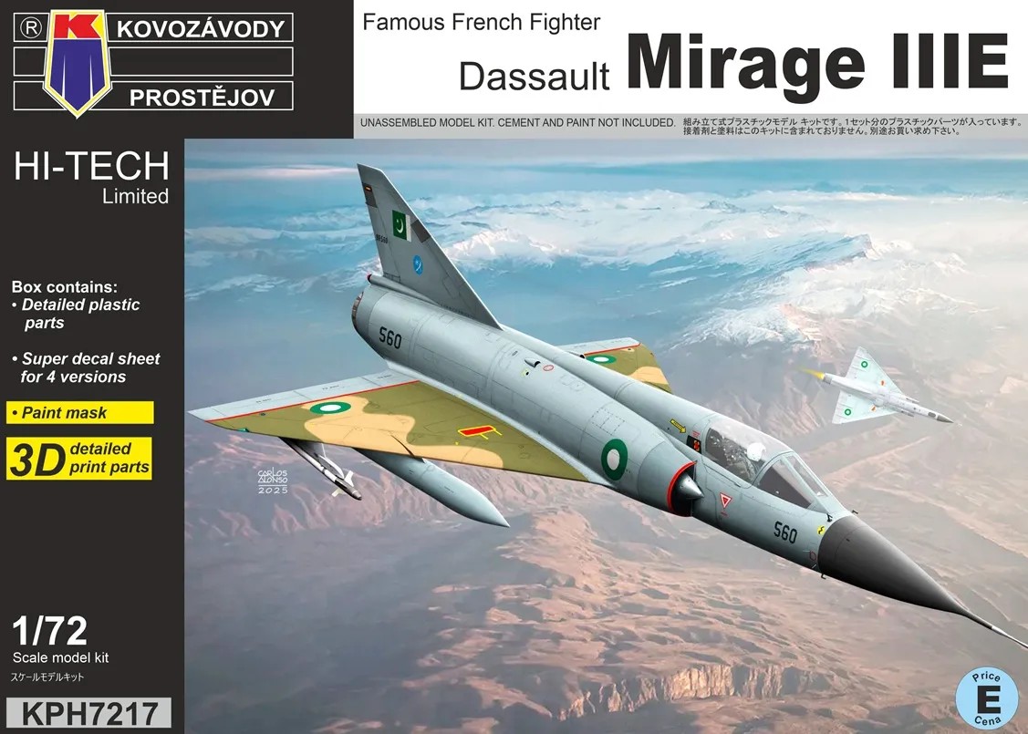 1/72 Dassault Mirage IIIE (4x camo) HI-TECH