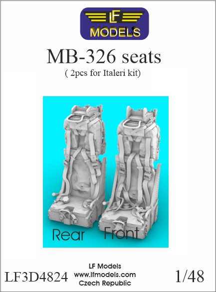 1/48 MB-326 seats (2 pcs., ITAL) 3D-Printed