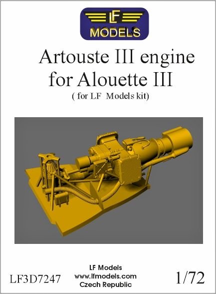 1/72 Artouste III Engine for Alouette III (LF)