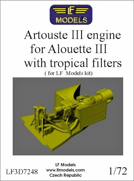 1/72 Artouste III Engine w/ tropical filters (LF)