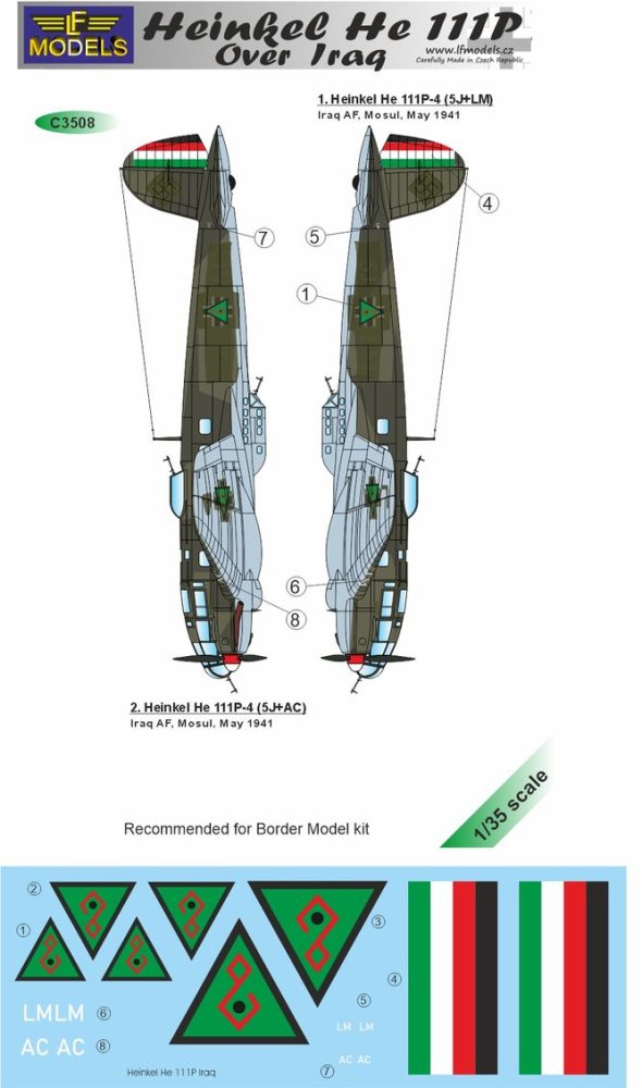 1/35 Decals Heinkel He 111P over Iraq (BORDER)