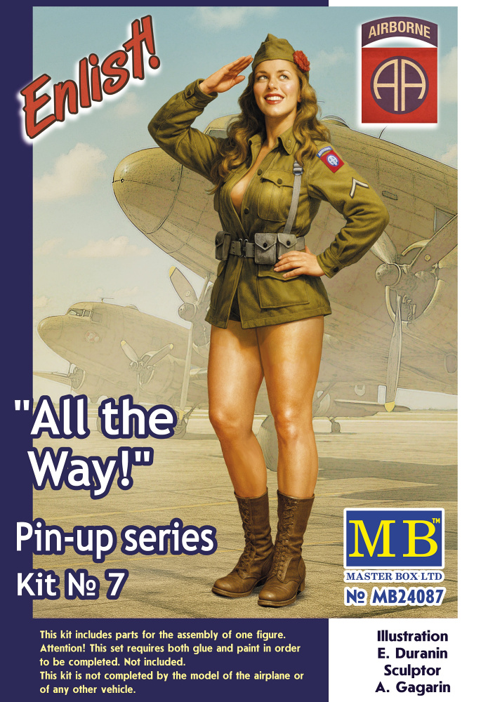 1/24 'All the Way!' - Pin-Up Series (1 fig.)