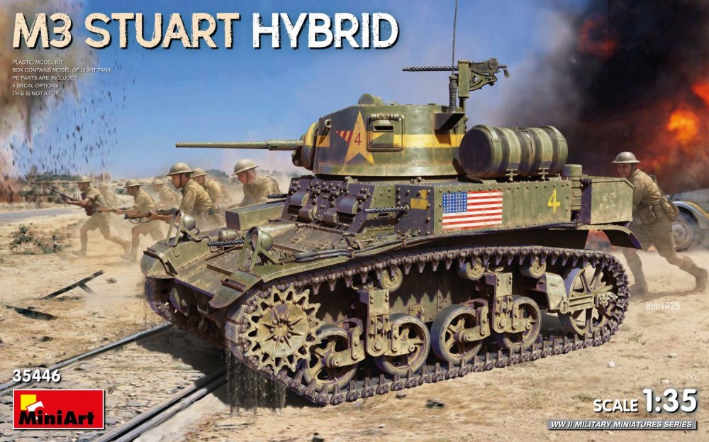 1/35 M3 Stuart Hybrid (4x camo)