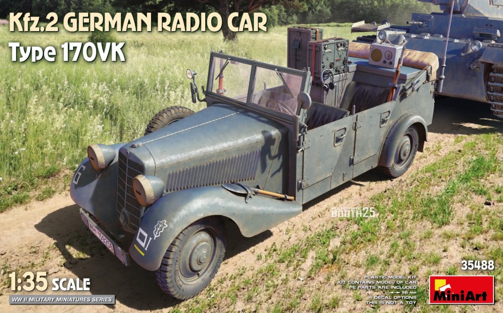 1/35 Kfz.2 German Radio Car Type 170VK (4x)
