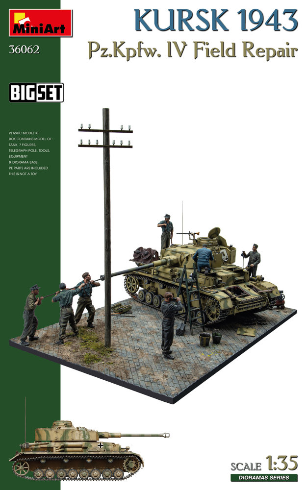 1/35 KURSK 1943. Pz.Kpfw. IV Field Repair, BIG SET