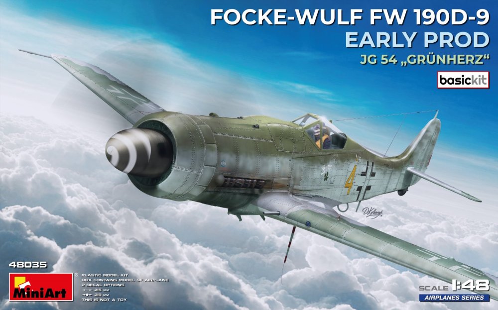 1/48 FW 190D-9 Early Prod JG 54 'Grünherz' (BASIC)