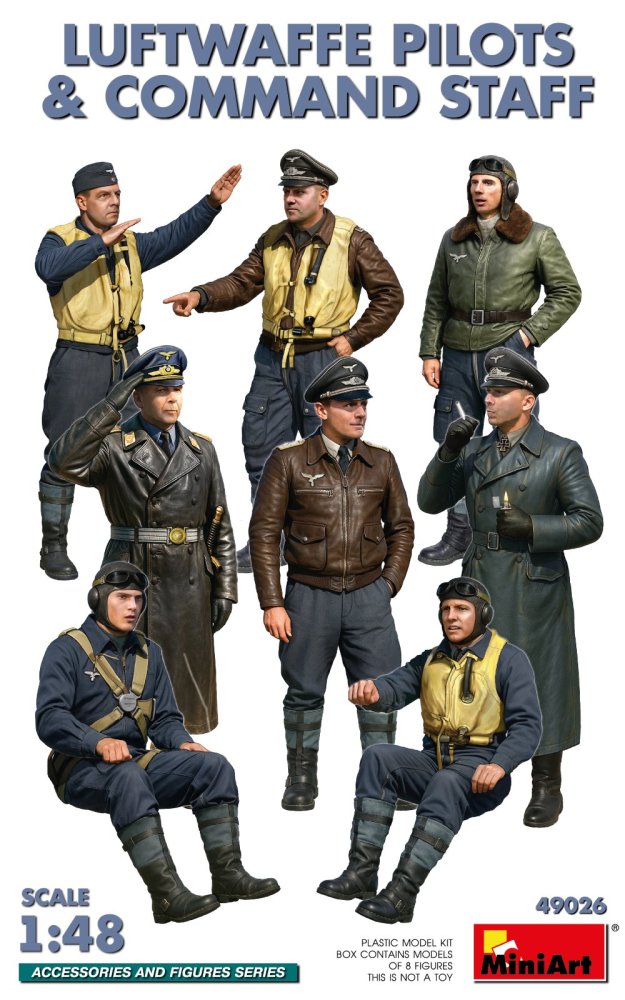 1/48 Luftwaffe Pilots and Command Staff (8 fig.)