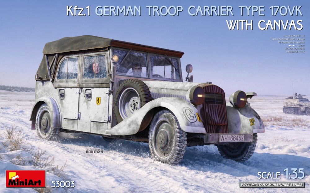 1/35 Kfz.1 German Troop Carrier Type 170VK w/ can.