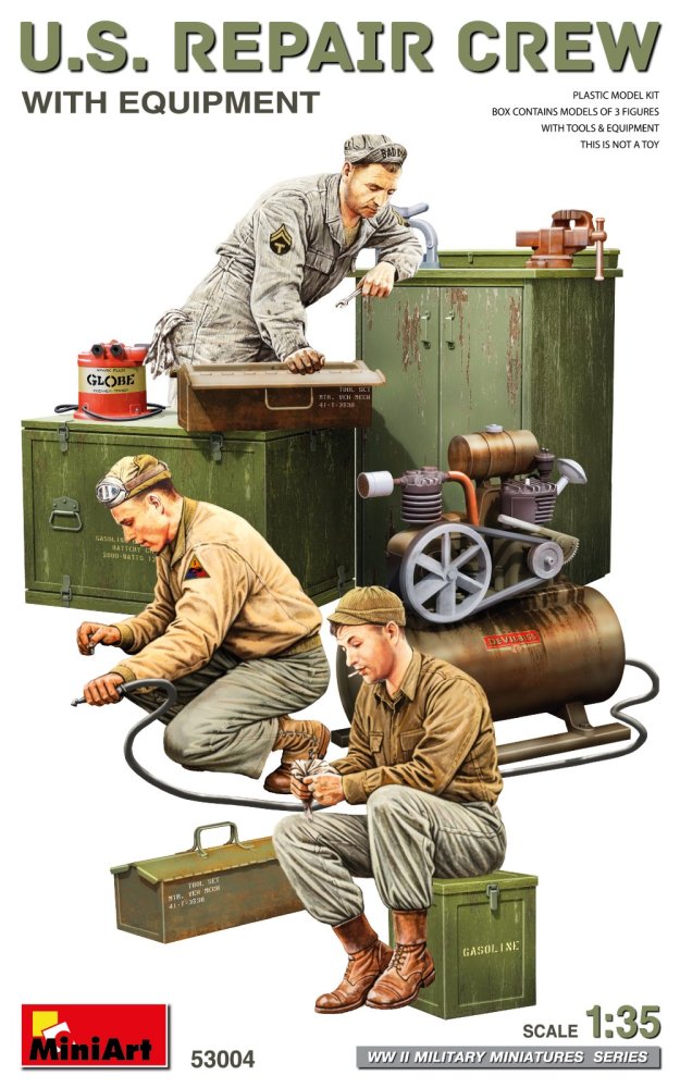 1/35 U.S. Repair Crew w/ Equipment (3 fig.)