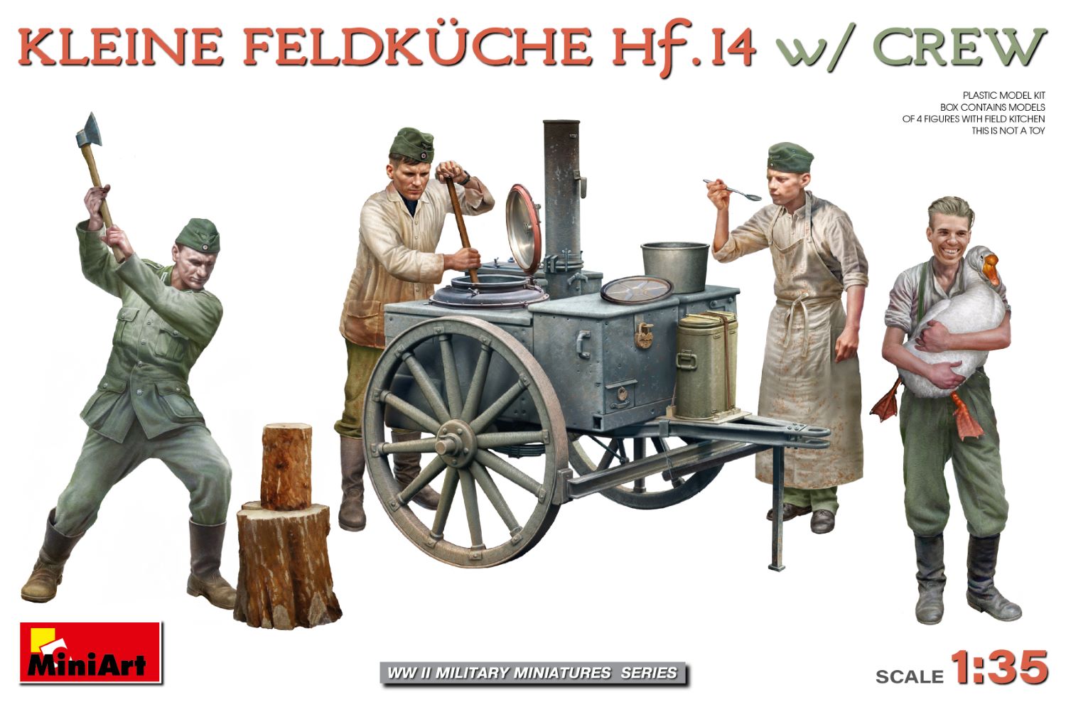 1/35 Kleine Feldküche Hf.14 w/Crew (4 fig.)