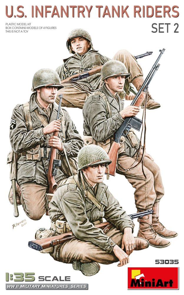 1/35 U.S. Infantry Tank Riders Set 2 (4 fig.)