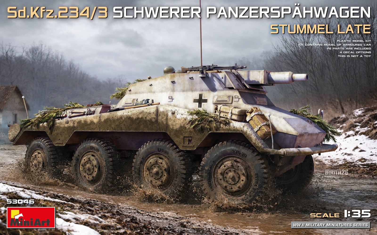 1/35 Sd.Kfz.234/3 Schwerer Panzerspwg.Stummel Late