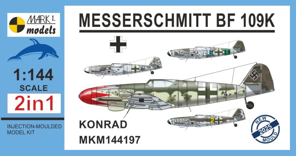 1/144 Messerschmitt Bf 109K-4 Konrad (2-in-1)