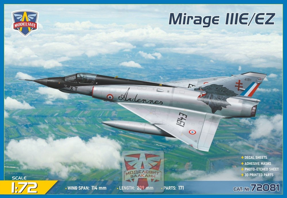 1/72 Mirage IIIE/EZ (2x France, South Africa)