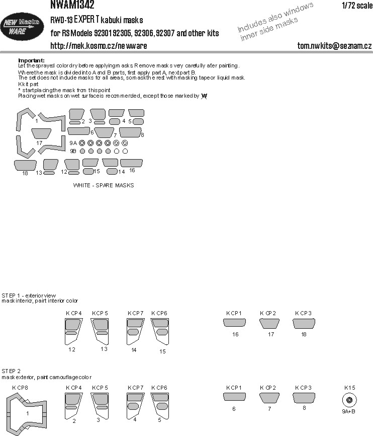 1/72 Mask RWD-13 EXPERT (RS MODEL)