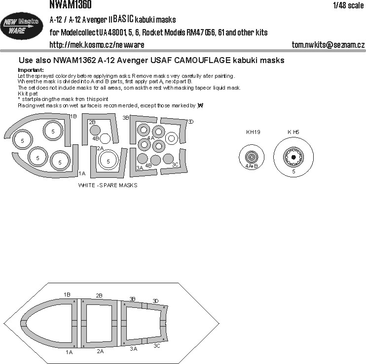 1/48 Mask A-12 Avenger II BASIC (MODELC.)