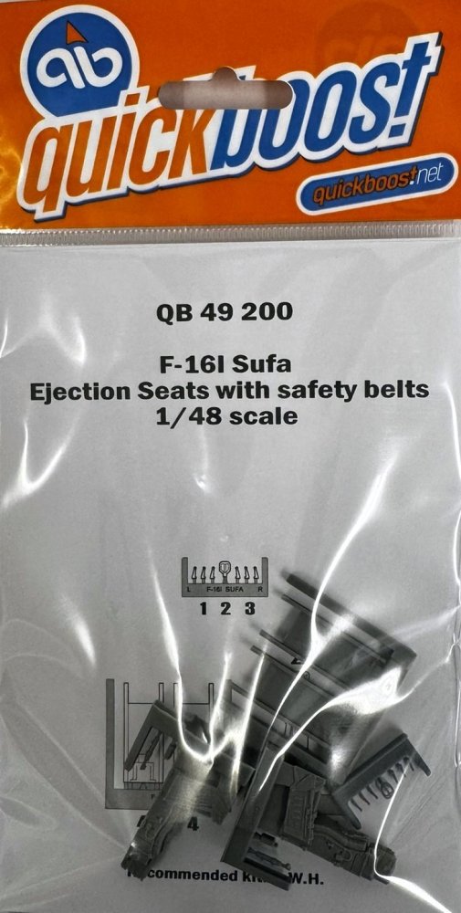 1/48 F-16I Sufa eject.seats w/ safety belts (GWH)