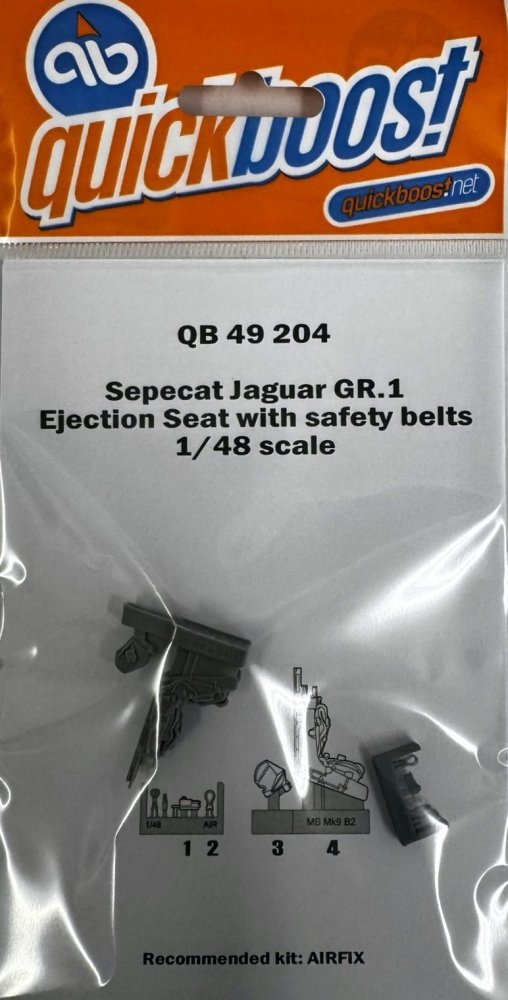 1/48 Sepecat Jaguar GR.1 ej.seat w/ safety belts