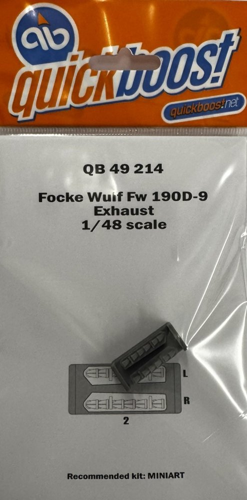 1/48 Fw 190D-9 exhaust (MINA)