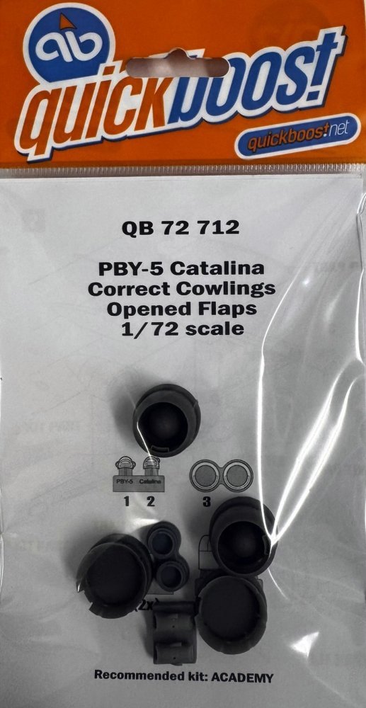 1/72 PBY-5 Catalina correct cowlings opened flaps
