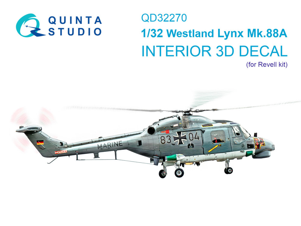 1/32 Lynx Mk88a 3D-Print&col.Interior (REV)