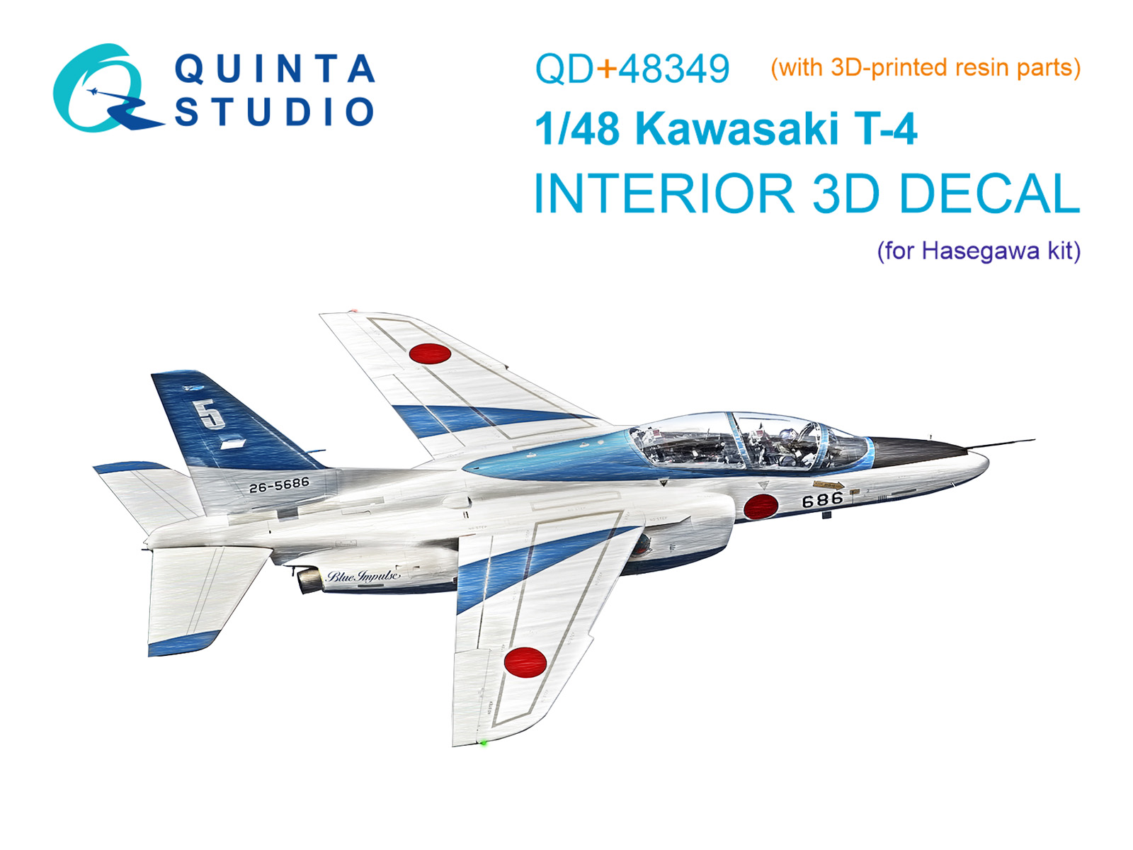 MODELIMEX Online Shop | 1/48 Kawasaki T-4 3D-Print&col.Interior (HAS ...