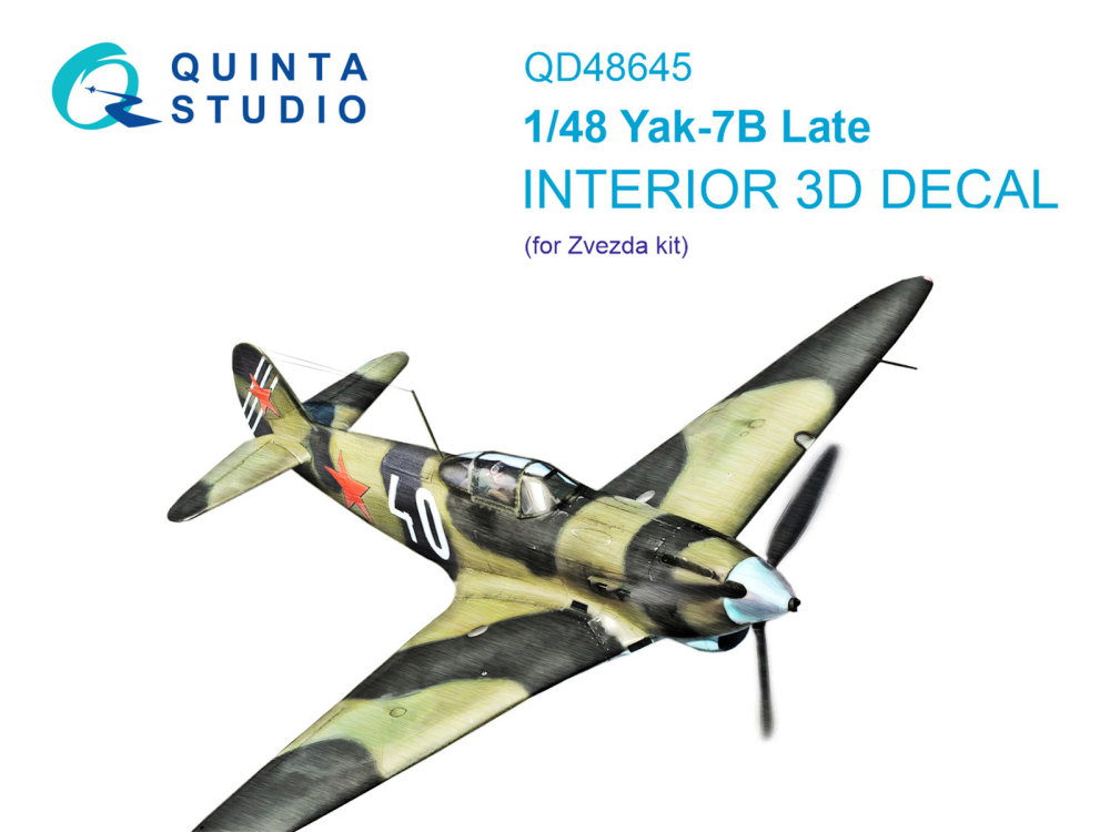 1/48 Yak-7B 3D-Print&col.Interior (ZVE)