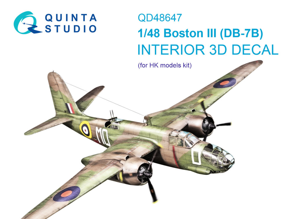 1/48 Boston III (DB-7B) 3D-Print&col.Inter.(HKM)