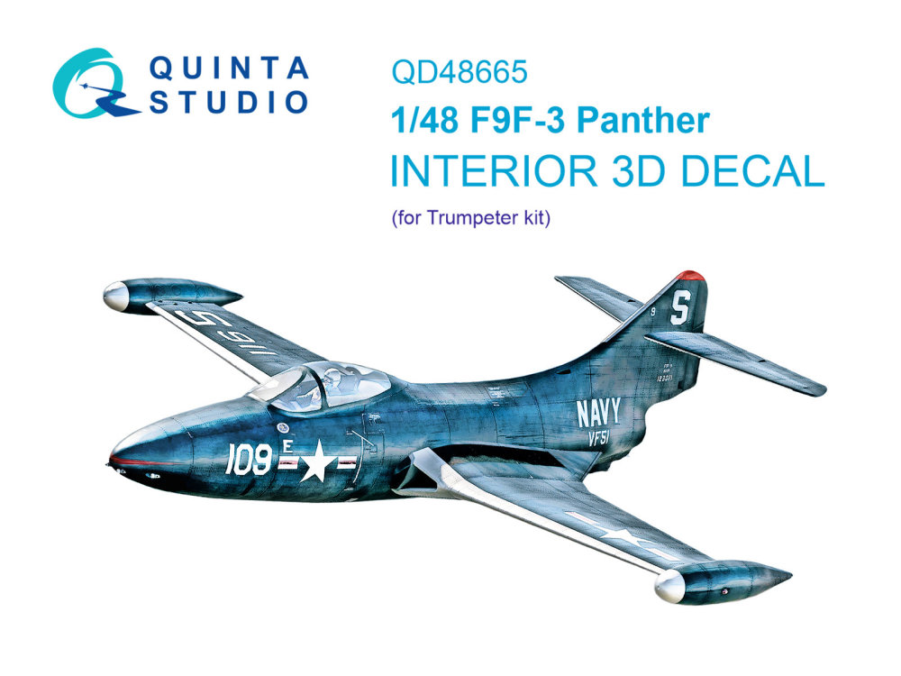 1/48 F9F-3 Panther 3D-Print&col.Int.(TRUMP)