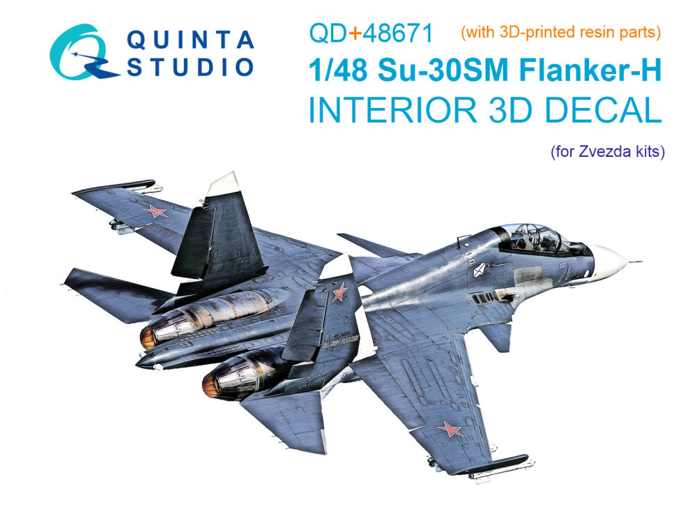 1/48 Su-30SM 3D-Print&col.Int.(ZVE)