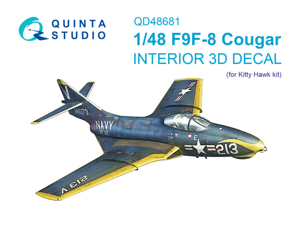 1/48 F9F-8 Cougar 3D-Print&col.Int.(KITTYH)