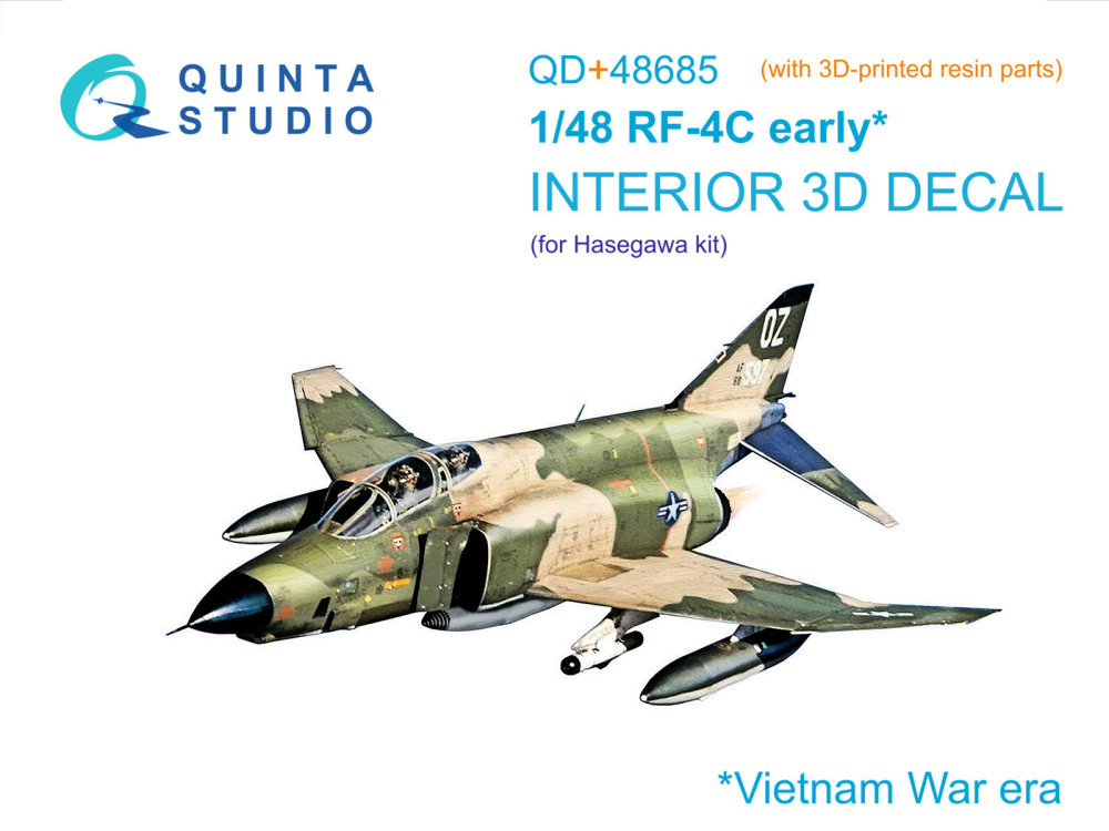 1/48 RF-4C Phantom II early 3D-Print&col.Int.(HAS)