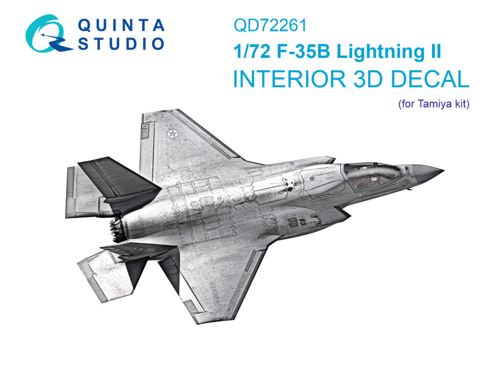 1/72 F-35B Lightning II 3D-Pr.&col.Interior (TAM)