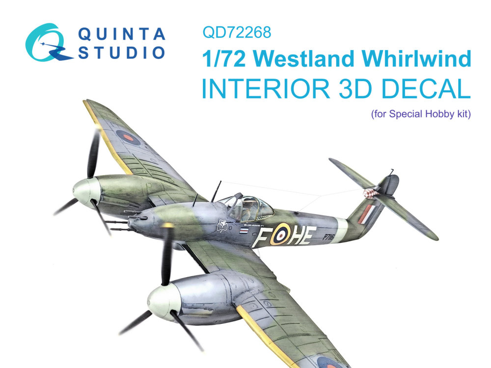 1/72 Westland Whirlwind 3D-Print&col.Int.(SP.HOB.)