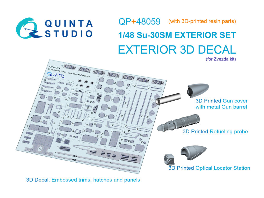 1/48 Su-30SM Exterior Set (ZVE)