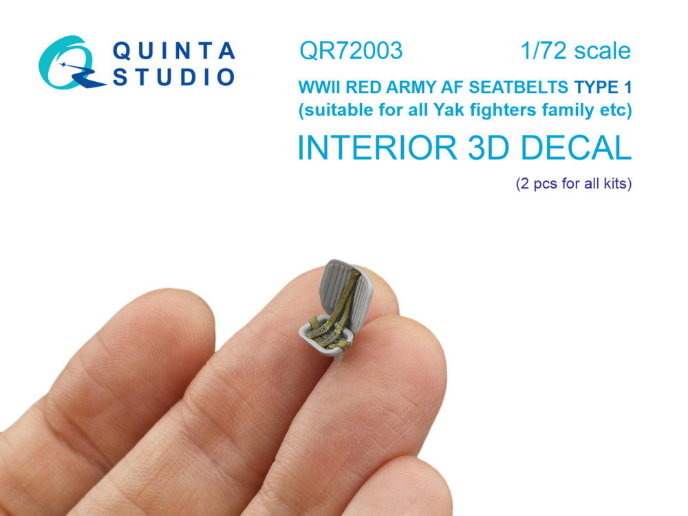 1/72 WWII Red Army AF Seatb.(for 2 seats)  Type 1