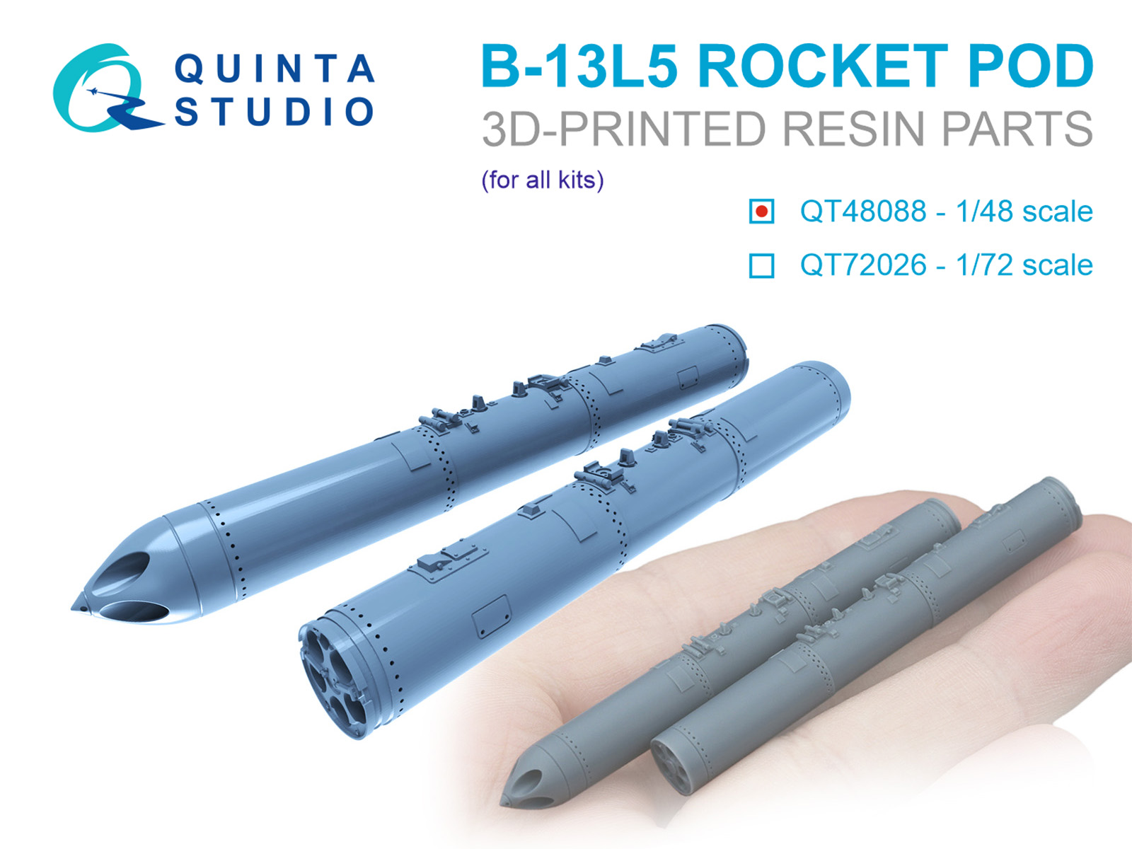 1/48 B-13L5 rocket pods, 2 pcs. (for all kits)