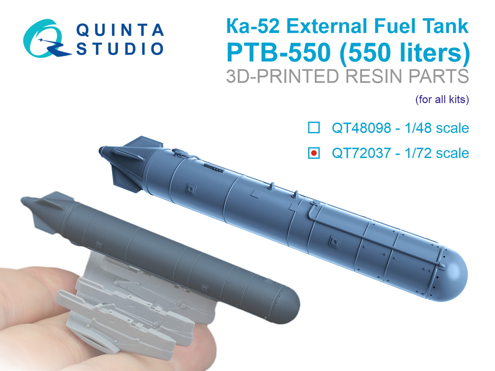 1/72 External Fuel Tank for Ka-52 PTB-550 