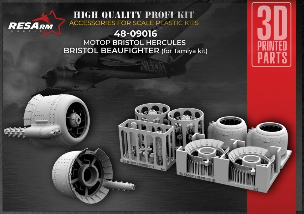 1/48 Engine Bristol Hercules (Br.Beaufighter)
