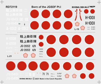1/72 Decal Born of the JGSDF Part I.