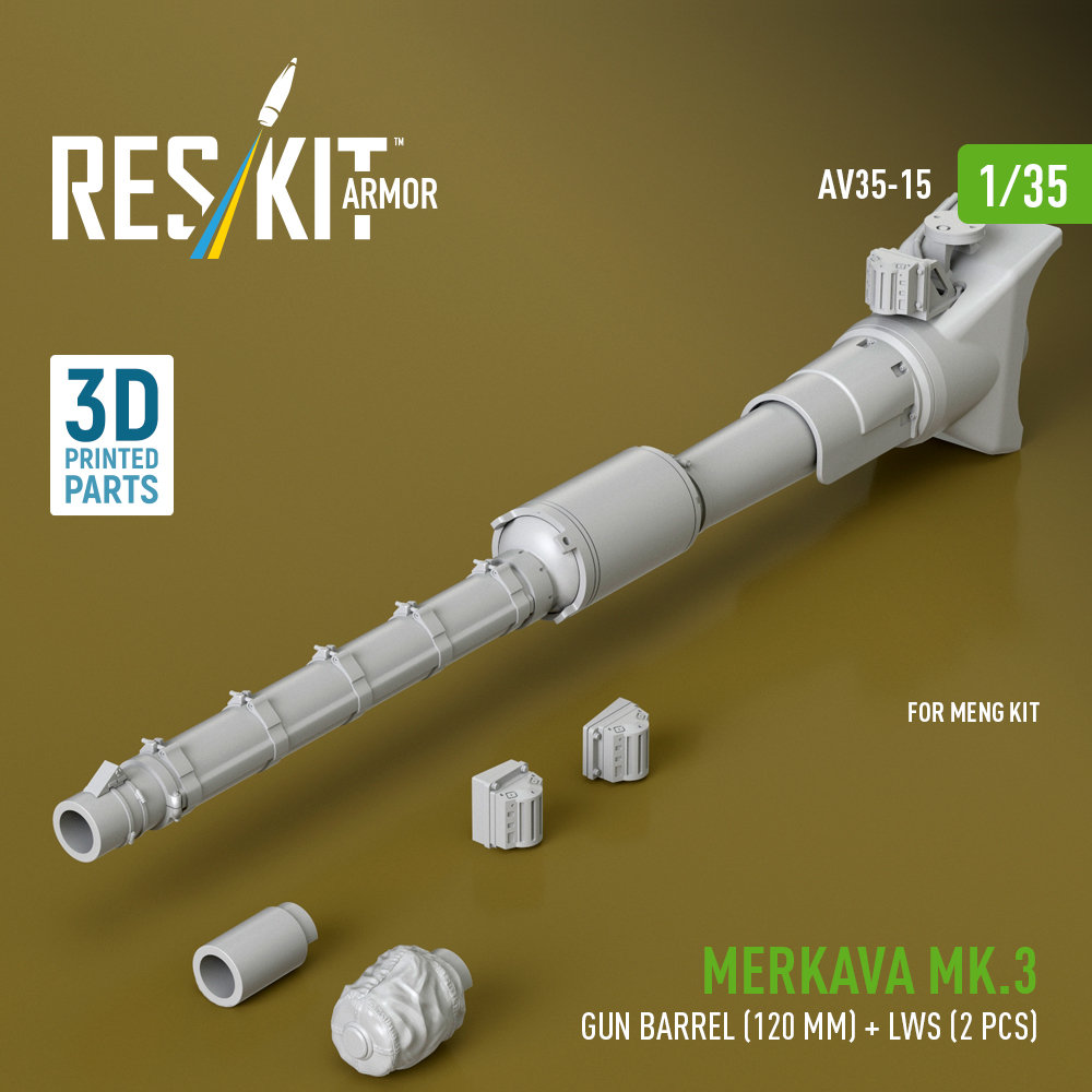 1/35 Merkava Mk.3 gun barrel (120 mm)+LWS (MENG)