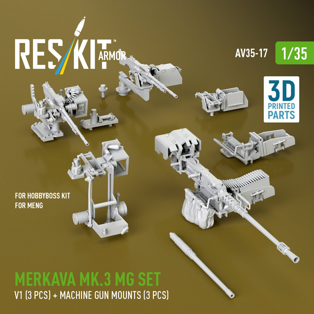 1/35 Merkava Mk.3 MG set V1 (MENG/HOBBY)