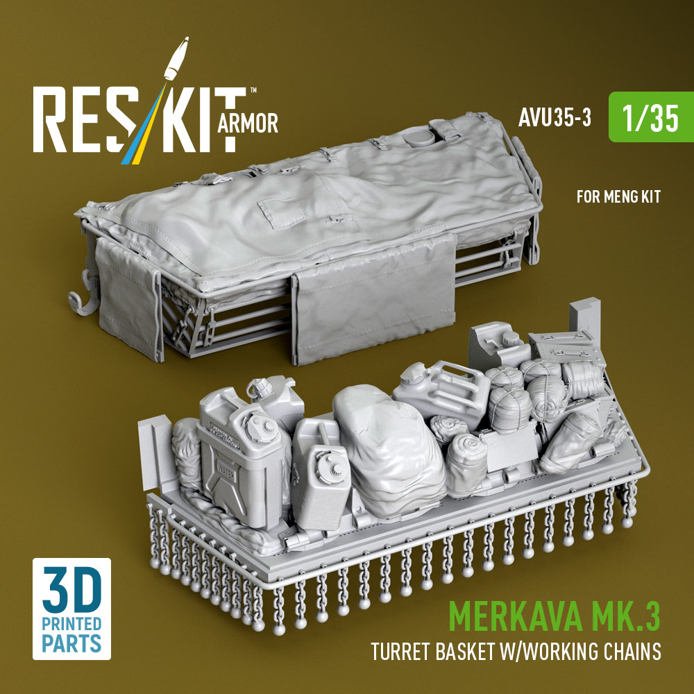 1/35 Merkava Mk.3 turret basket&work.chains (MNG)