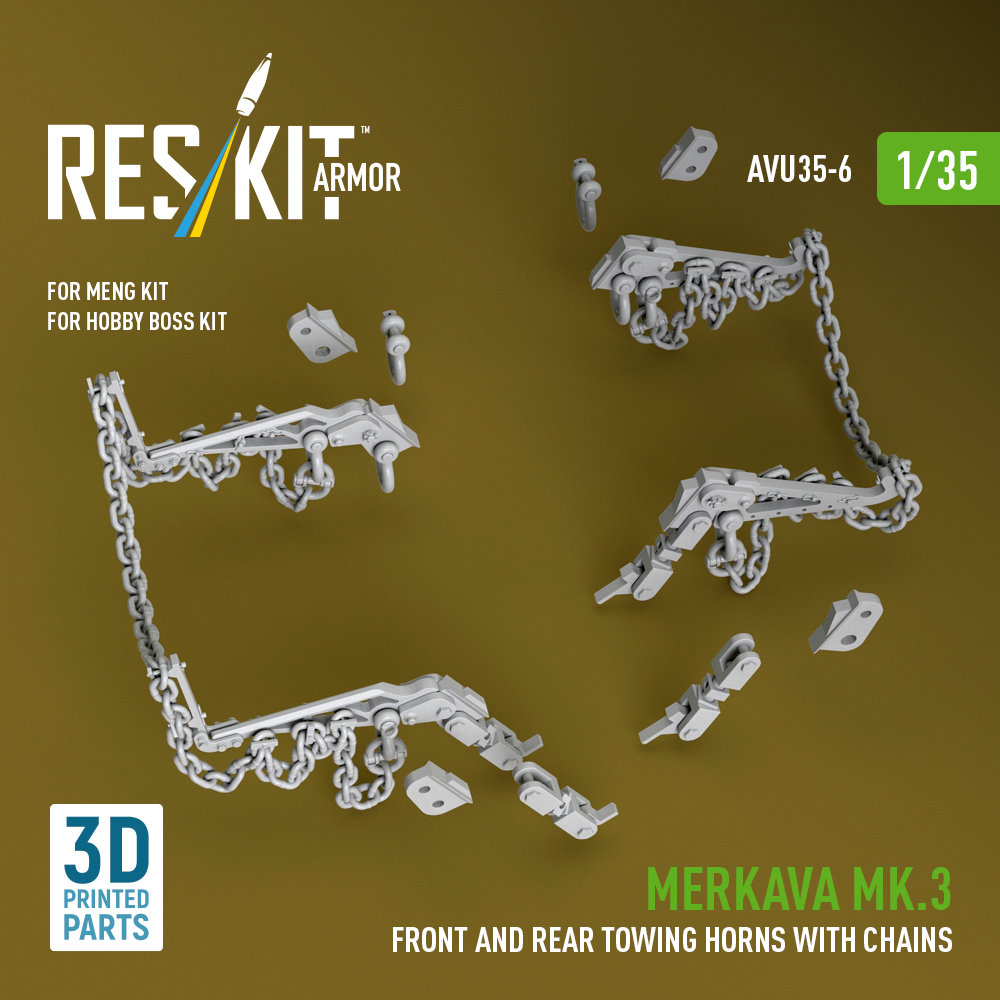 1/35 Merkava Mk.3 front&rear towing horns (MNG/HB)