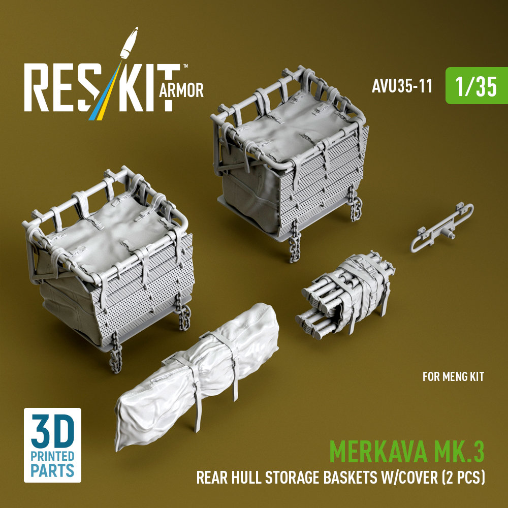1/35 Merkava Mk.3 rear hull st.bask. w/cover (MNG)