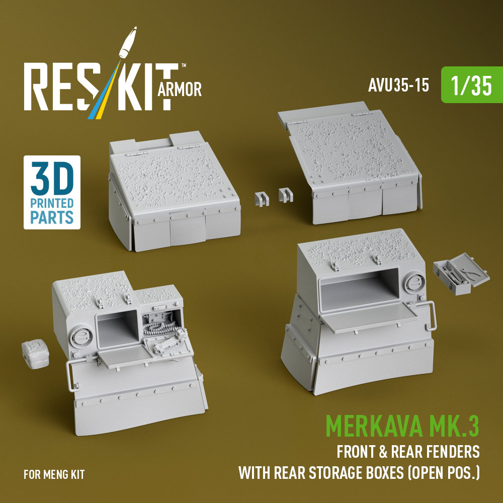 1/35 Merkava Mk.3 front&rear fend. w/ rear boxes