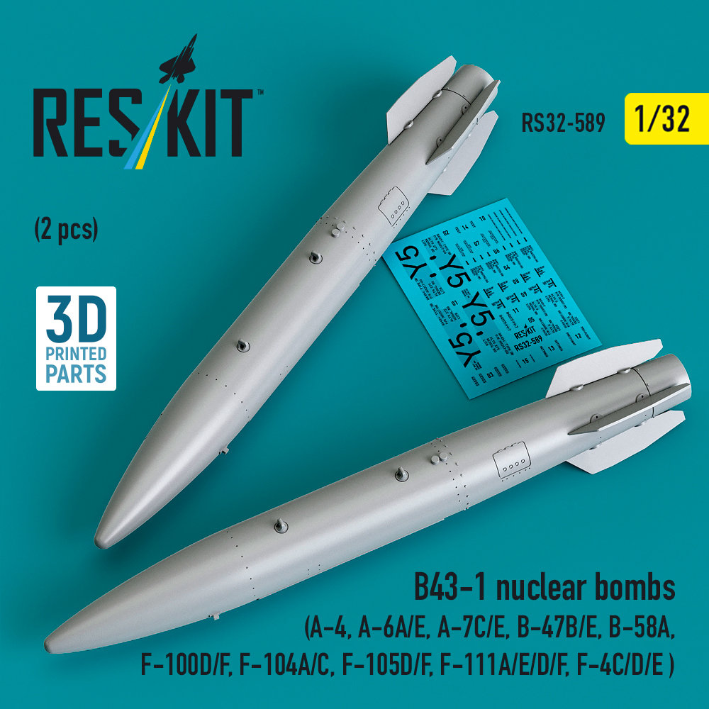 1/32 B43-1 nuclear bombs (2 pcs.)